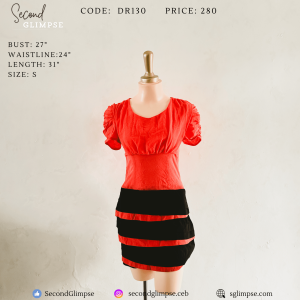 Dress - Red and Black B