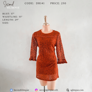 Dress - Red Orange