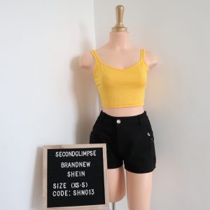 SHEIN SXY Solid Crop Cami Top