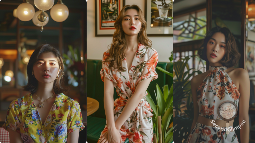 floral prints korean